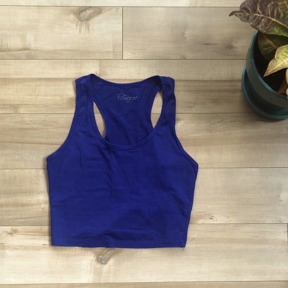 Navy crop top - Picture 2 of 3